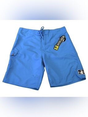 Body Glove Mens Size 34 Blue Board Shorts Swim Trunks NWT Cargo Pocket